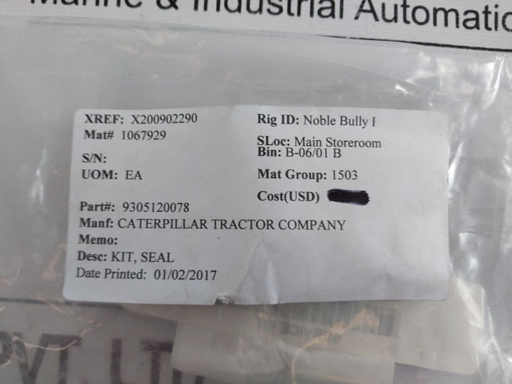 Caterpillar 9305120078 Lift Cylinder Seal Kit