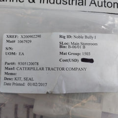 Caterpillar 9305120078 Lift Cylinder Seal Kit