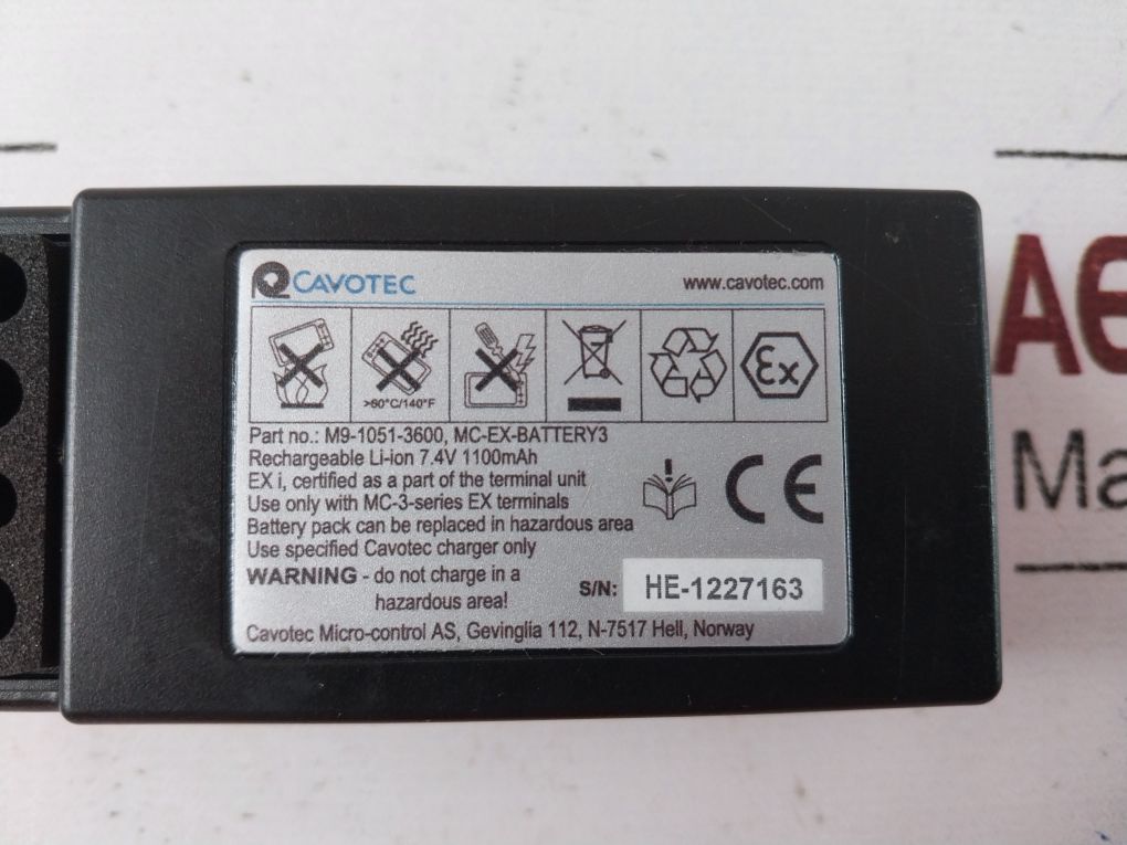 Cavotec M5-1080-3600 (Without Battery)