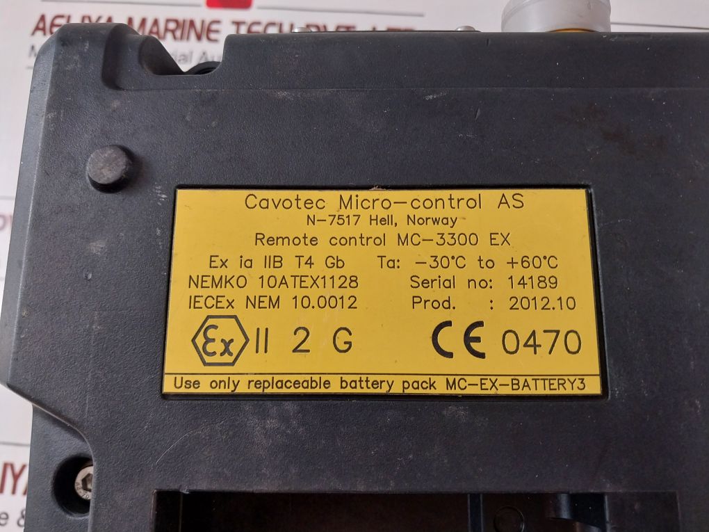 Cavotec Mc 3300 Ex Remote Control Mc-ex-cd-pll-434