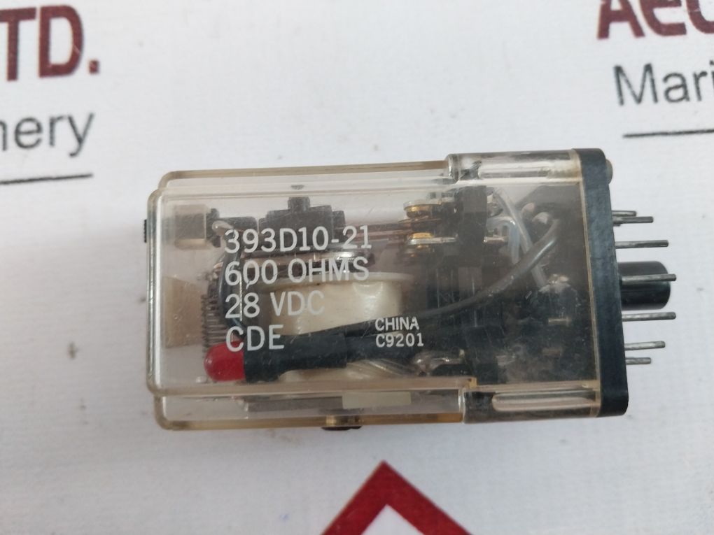 Cde 393D10-21 Relay 600 Ohms 28 Vdc
