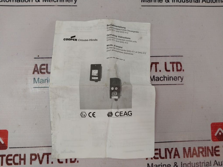 Ceag Ghg4118100R0009 Explosion-protected Control Unit 16A 690V Ip66