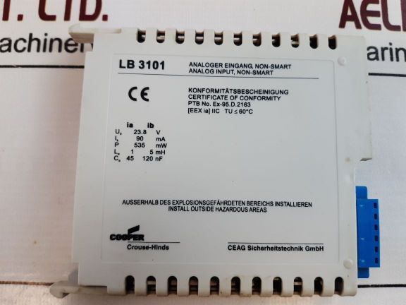 Ceag Lb 3101 Analog Input Module