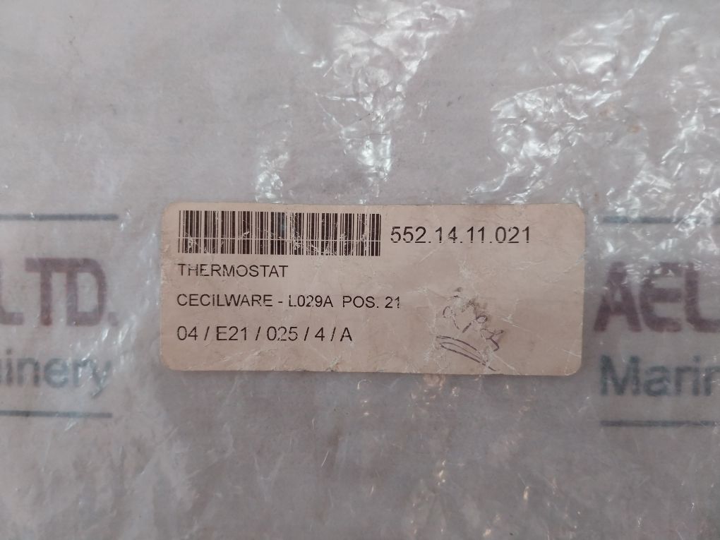 Cecilware D1J80484900 Thermostat L029Al