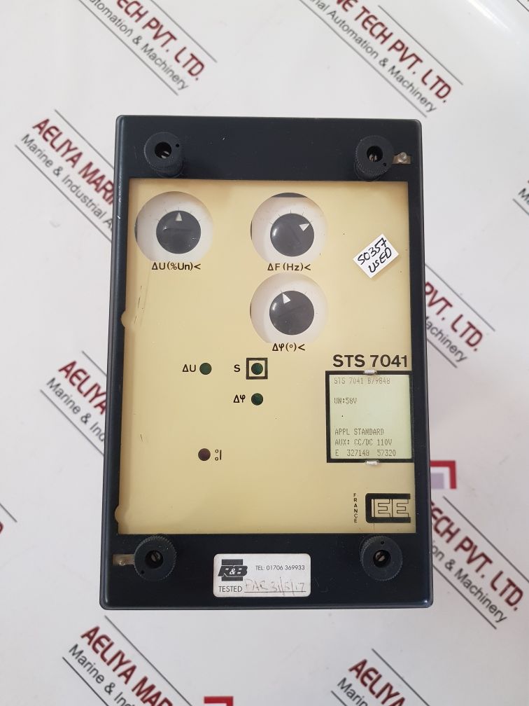 Cee Sts7041 Check Synchronizing Relay Sts 7041 B/9848