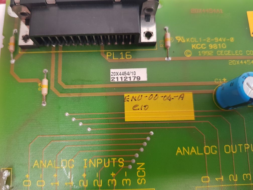 Cegelec 20X4454A2 Pcb Card 94V