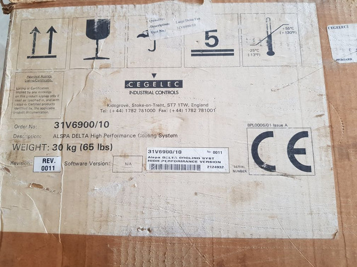 Cegelec 31V6900/10 Gd Delta Cooling System