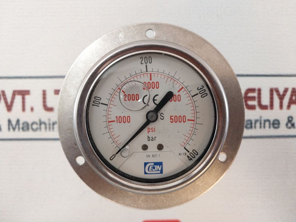 Cejn En 837-1 Pressure Gauge 0-400 Bar
