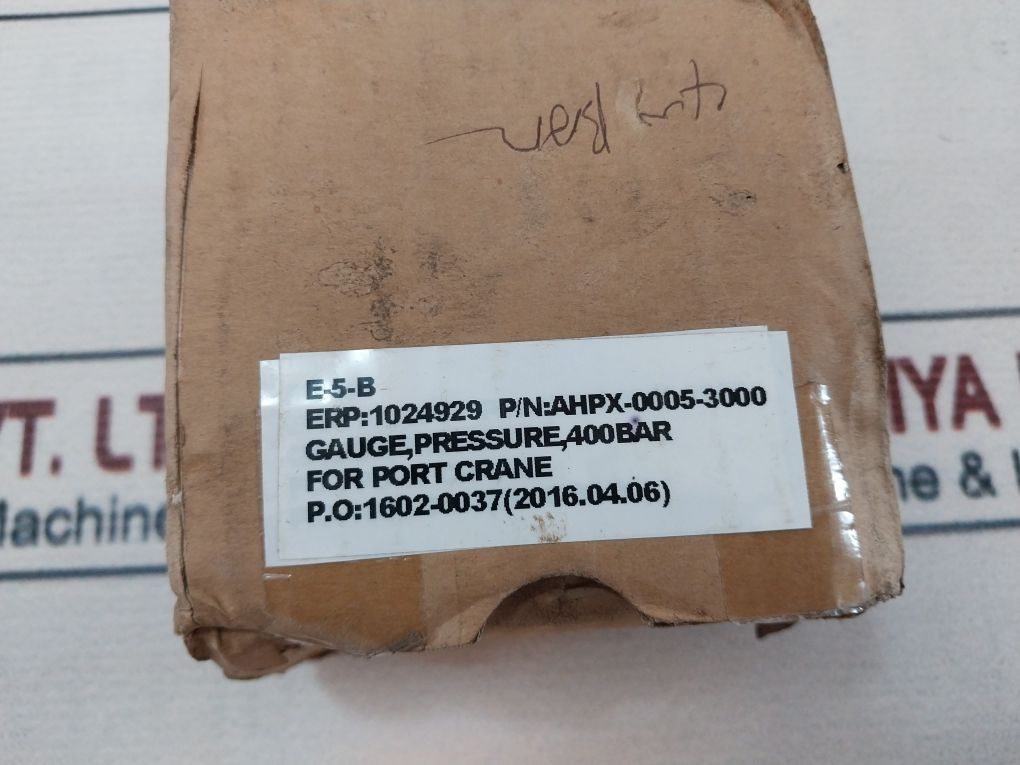 Cejn En 837-1 Pressure Gauge 0-400 Bar