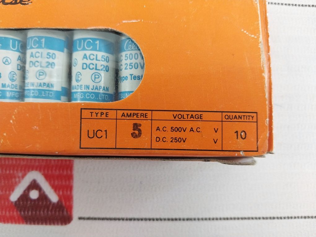Lot Of 5X Utsunomiya Electric Cello-lite Fuse Uc1