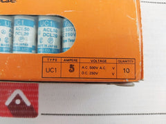 Lot Of 5X Utsunomiya Electric Cello-lite Fuse Uc1
