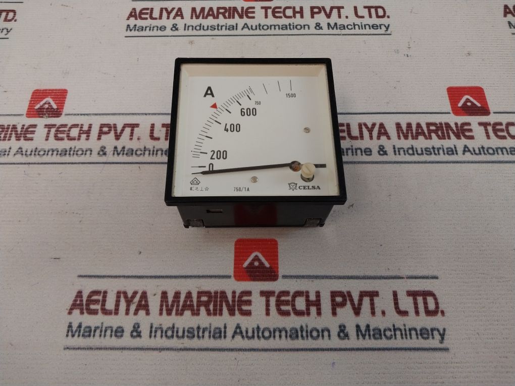 Celsa 0-750/1500 A Analog Recessed Ammeter