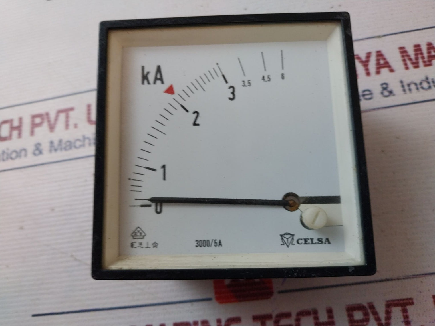 Celsa 3000/5A Ammeter 0-3/6 Ka