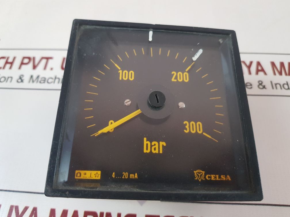 Celsa Ze13 Panel Meter 0 To 300 Bar
