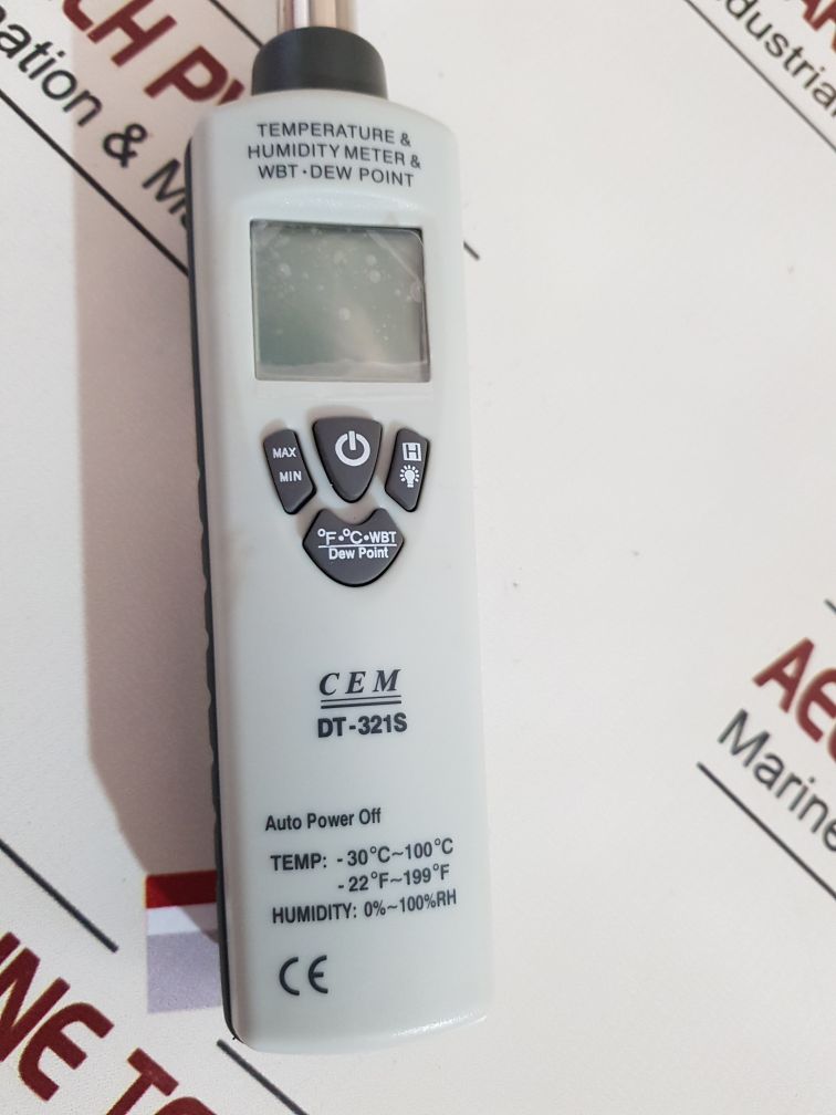 Cem Dt-321S Temperature & Humidity Meter