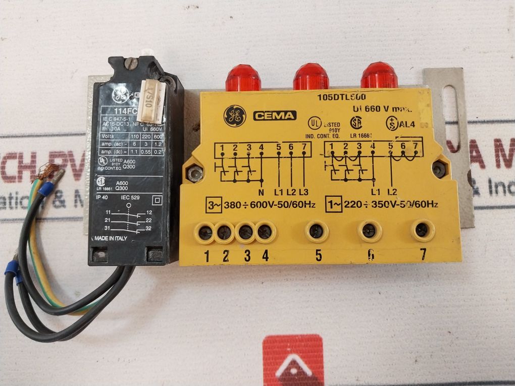 Cema 105Dtl500 Power Supply Signaling Unit With Limit Switch 114Fct03