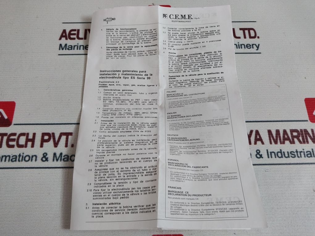 Ceme 9912Te5 5S C52 Solenoid Valve