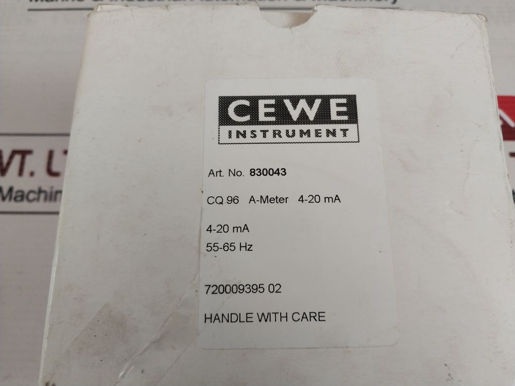 Cewe Cq96 Panel Ammeter 55-65Hz