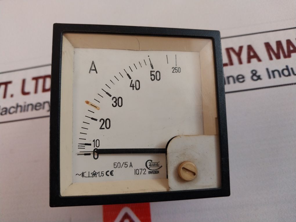 Cewe Iq72 Panel Meter For Current Transformer X/5 Ampere