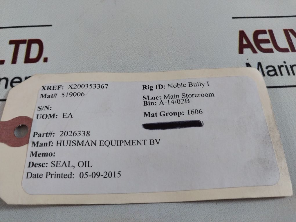 Cfw Bau5 Slx2 Oil Seal 2026338