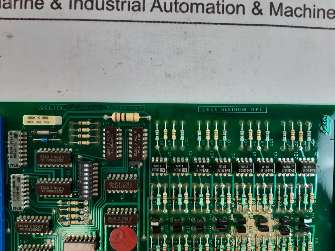 Cgee Alsthom 50.724 115 C Card Scl 115