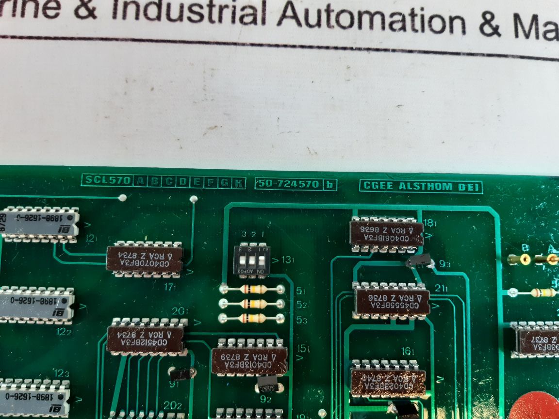 Cgee Alsthom 640020-0432 Card Scl570