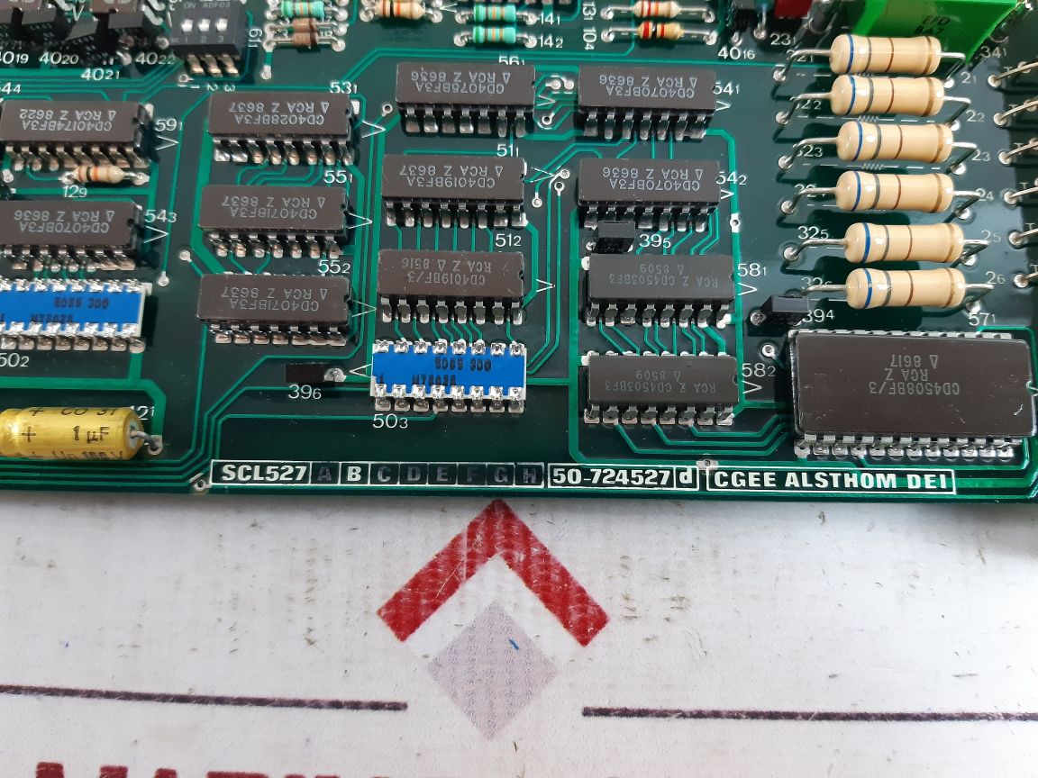 Cgee Alsthom Dei 50-724527 D Card Scl 527B