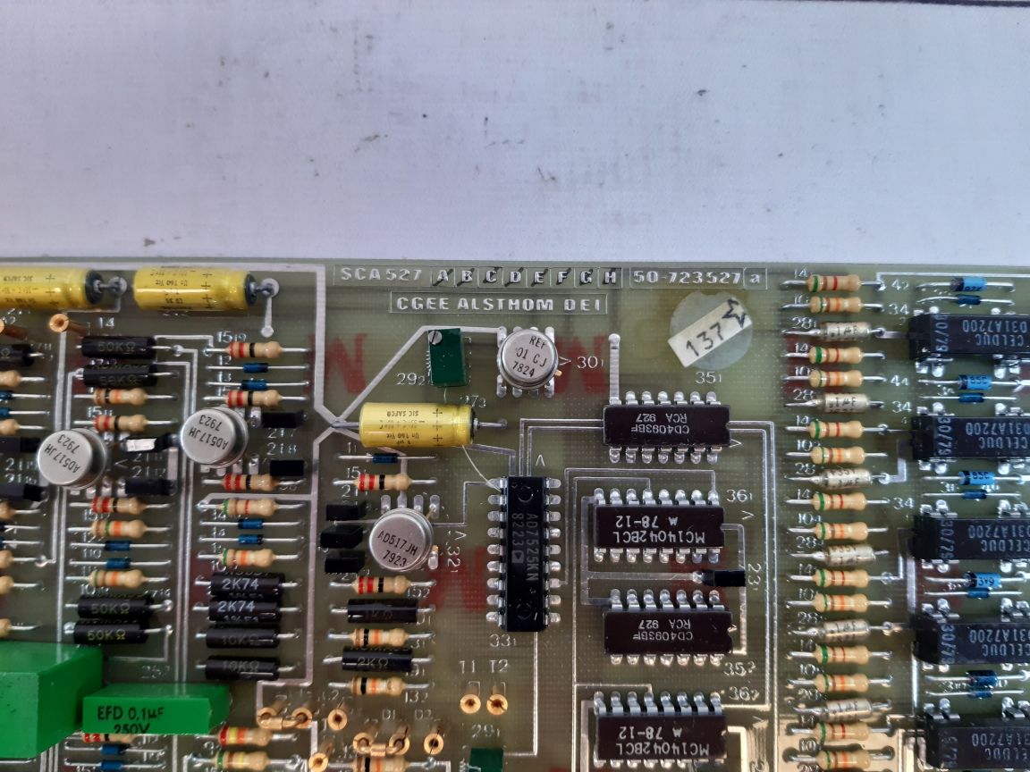 Cgee Alsthom Dei Sca527 Pcb Card 50-723527 A