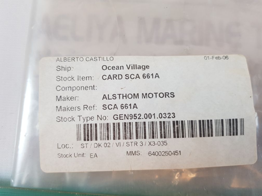 Cgee Alsthom Scl661A