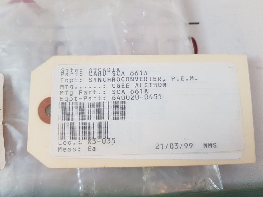 Cgee Alsthom Scl661A