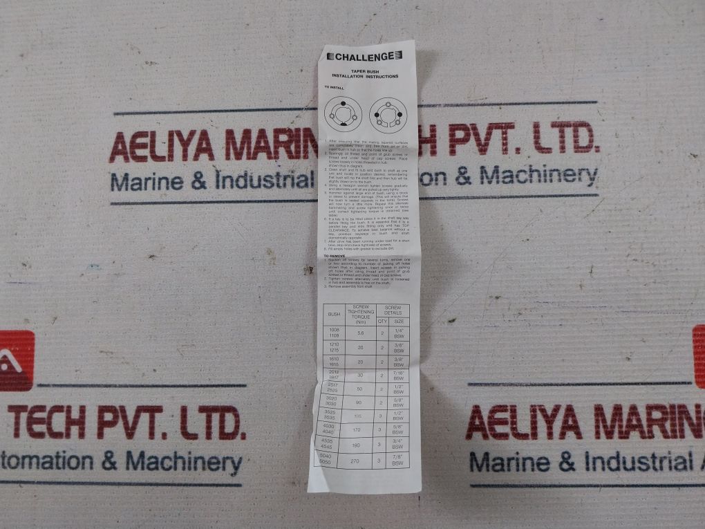 Challenge 1610-24 Taper Bush