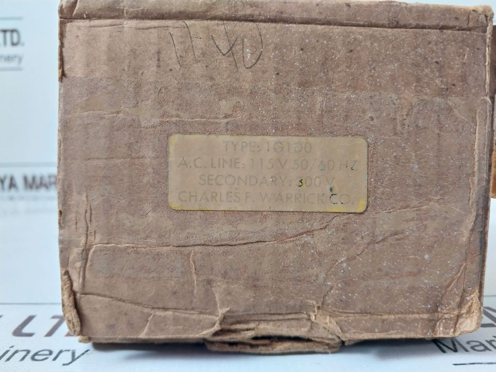 Charles F. Warrick 1G1D0 Control Relay