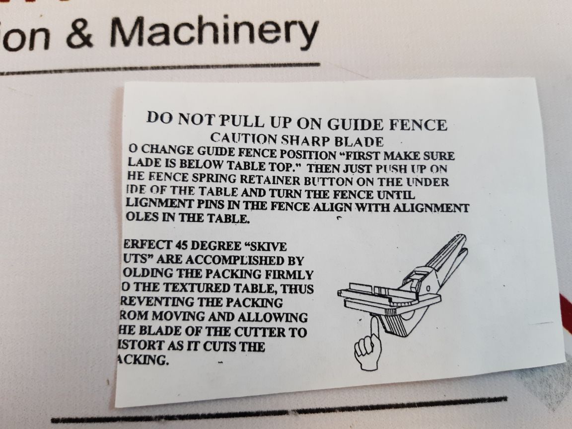 Chesterton 001924 Sure-cut Packing Cutter
