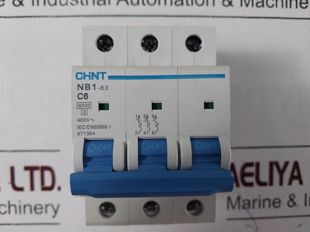 Chint Nb1-63 C6 Circuit Breaker 400V~