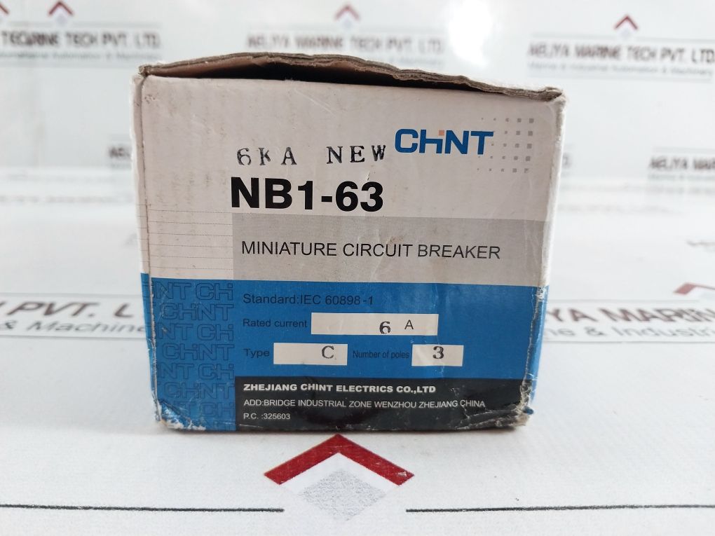 Chint Nb1-63 C6 Miniature Circuit Breaker 3-pole