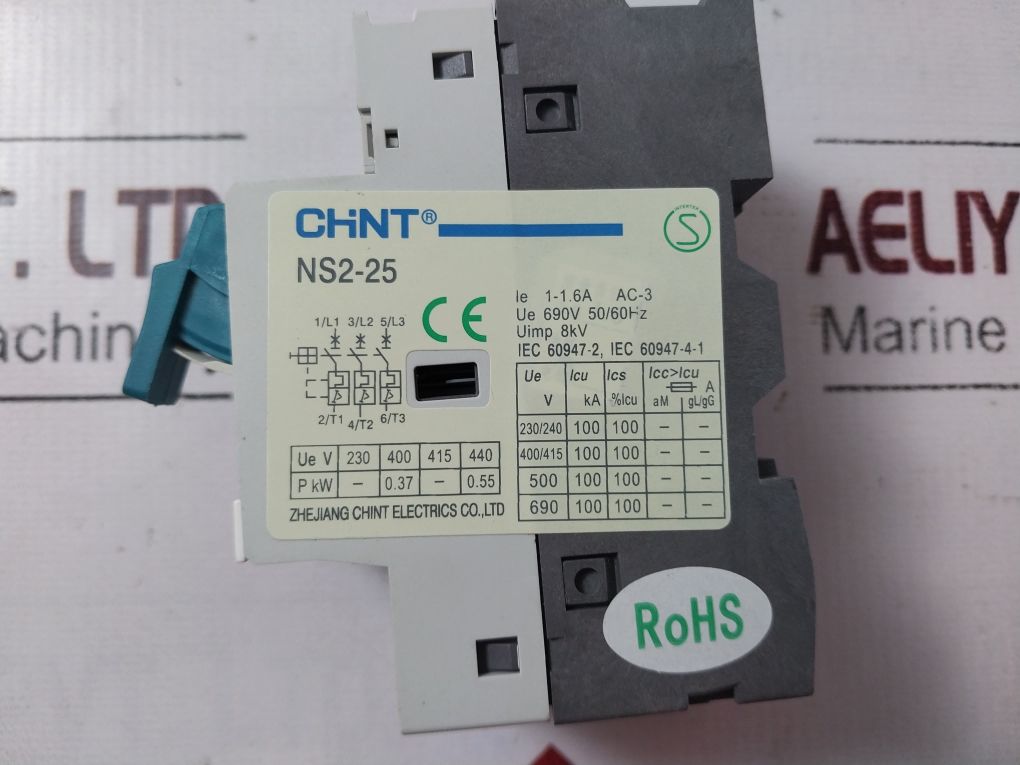 Chint Ns2-25 Alternating Current Motor Starter 1-1.6A