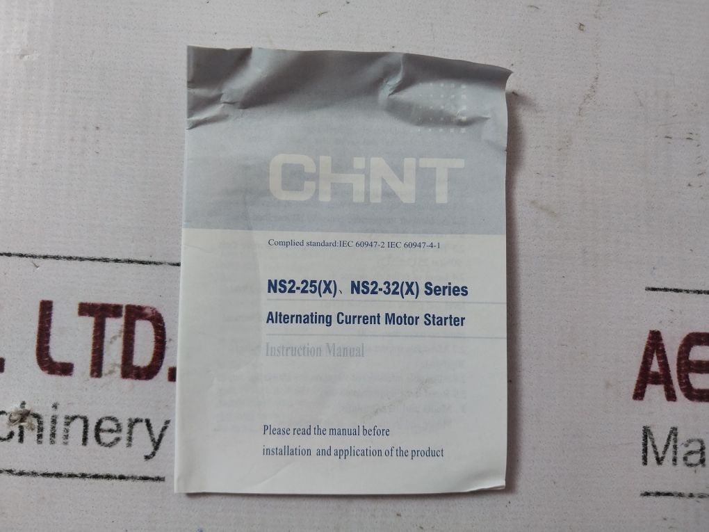 Chint Ns2-25 Alternating Current Motor Starter 1-1.6A