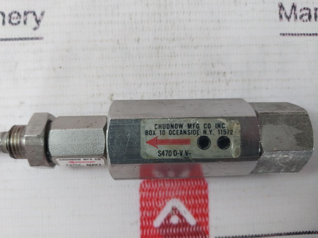 Chudnow S470D-vv Check Valve Assembly Dual