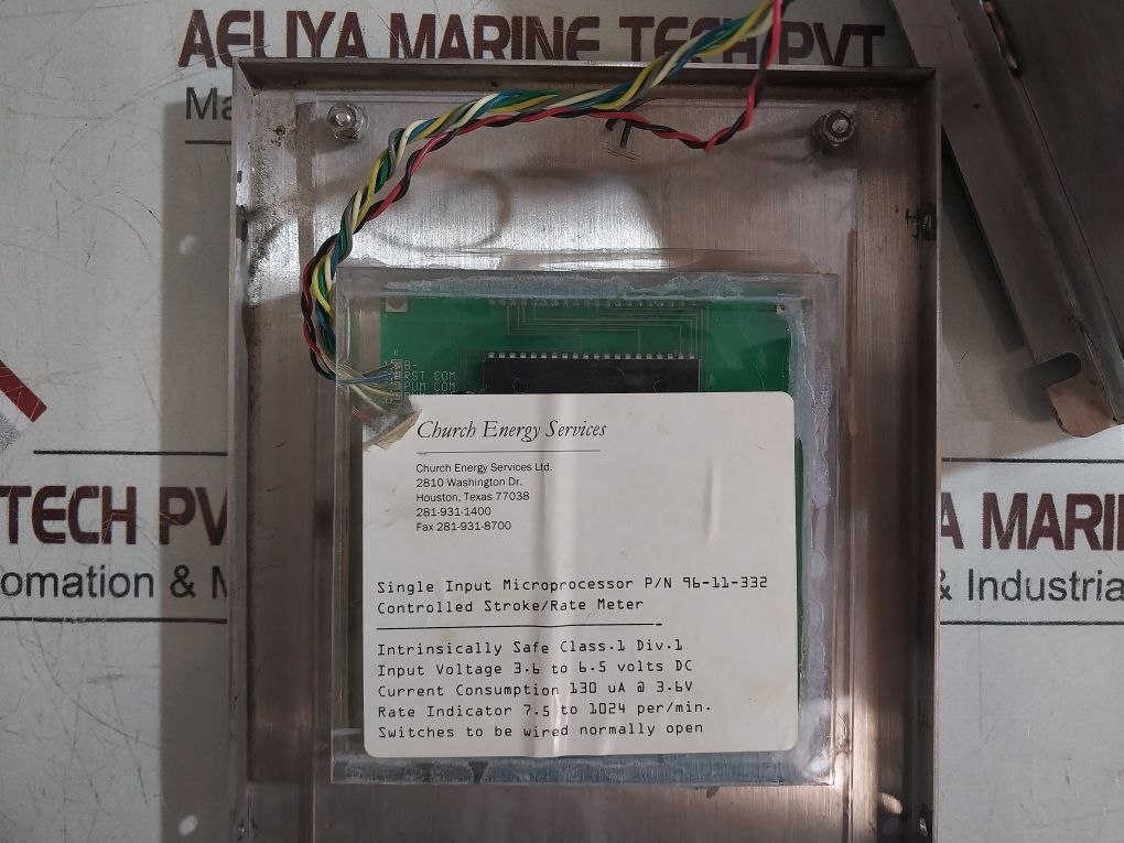 Church Energy 96-11-332 Single Input Microprocessor
