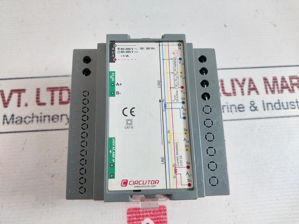 Circutor Mb03V Digital Volt Meter 0.05-5A