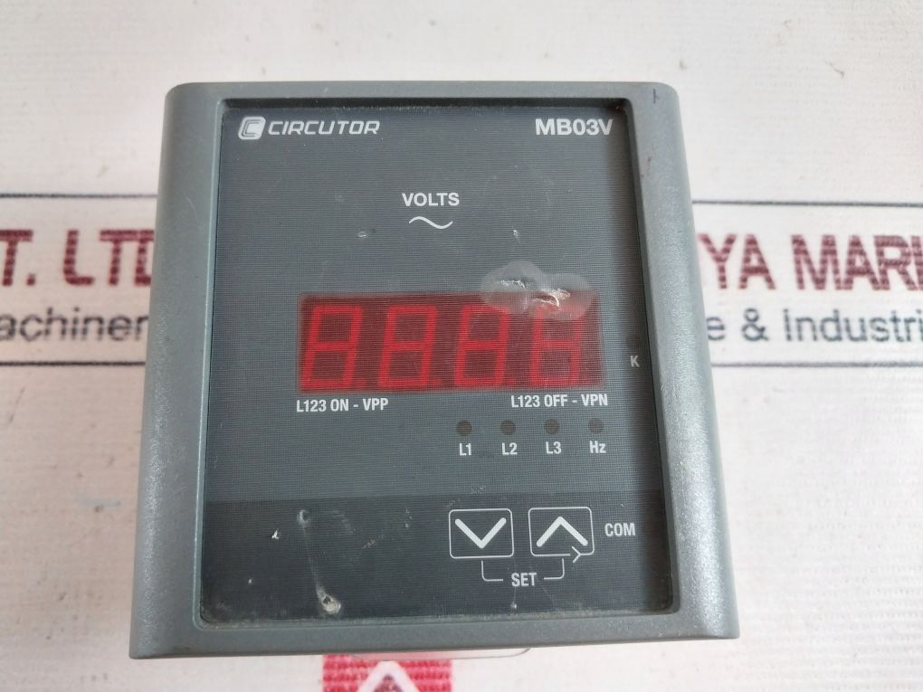 Circutor Mb03V Digital Volt Meter 0.05-5A