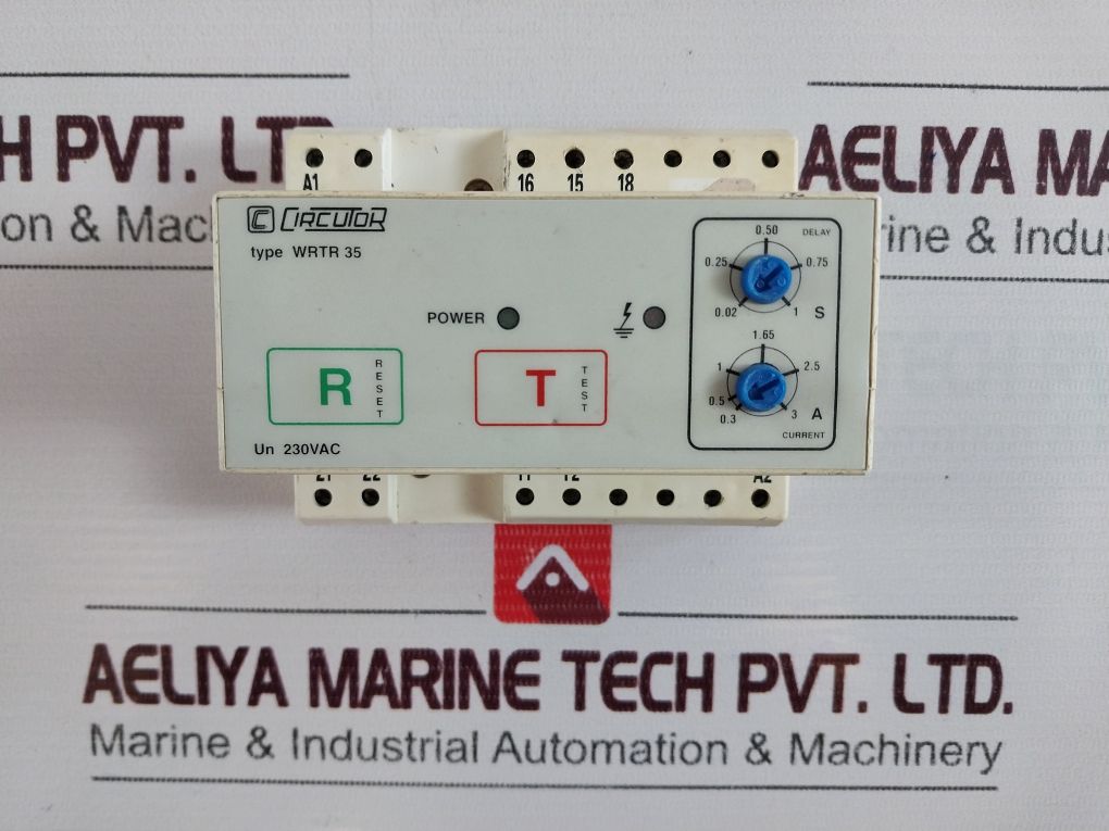 Circutor Wrtr 35 Din Rail Earth Leakage Monitoring Relay Un 230 Vac