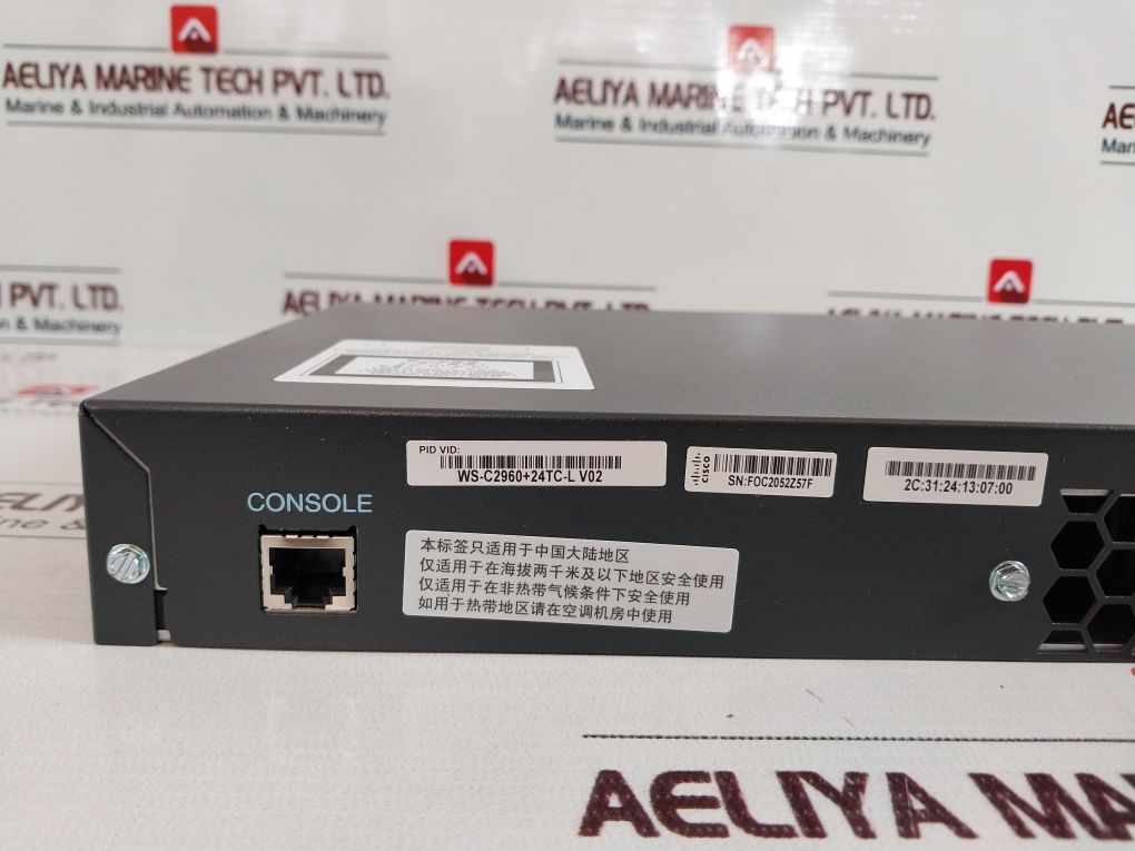 Set Cisco Catalyst 2960 Plus Series Ws-c2960+24Tc-1 Switch 100-240V