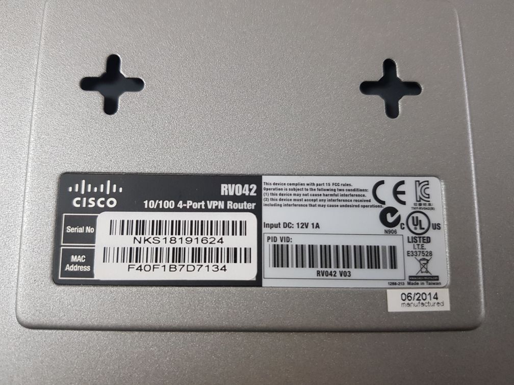Cisco Rv042 10/100 4-port Vpn Router