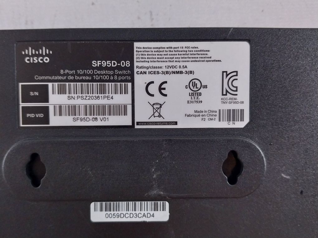 Cisco Sf95D-08 8-port 10/100 Desktop Switch