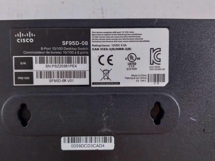 Cisco Sf95D-08 8-port 10/100 Desktop Switch