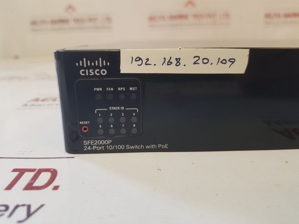 Cisco Sfe2000P 24-port 10/100 Sethernet Switch With Poe Sfe2000P-g5 V01