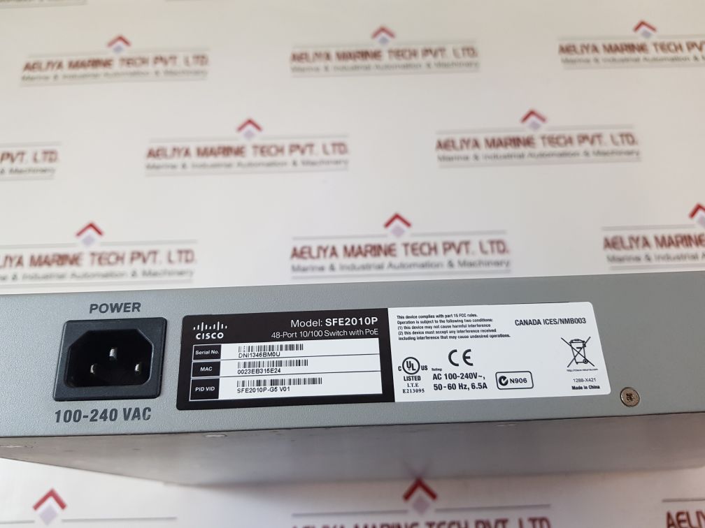 Cisco sfe2010p 48-port 10/100 ethernet switch with poe