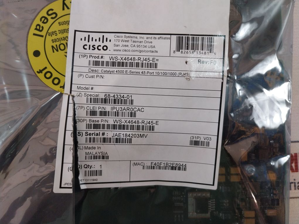 Cisco Systems Ws-x4648-rj45-e Line Card