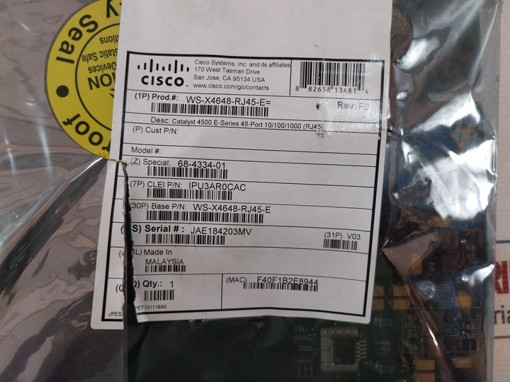 Cisco Systems Ws-x4648-rj45-e Line Card